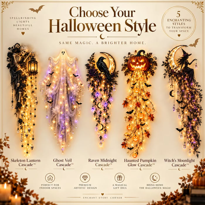 ✨Last Day 49% OFF✨Elegant Halloween Cascade Wall Light Collection
