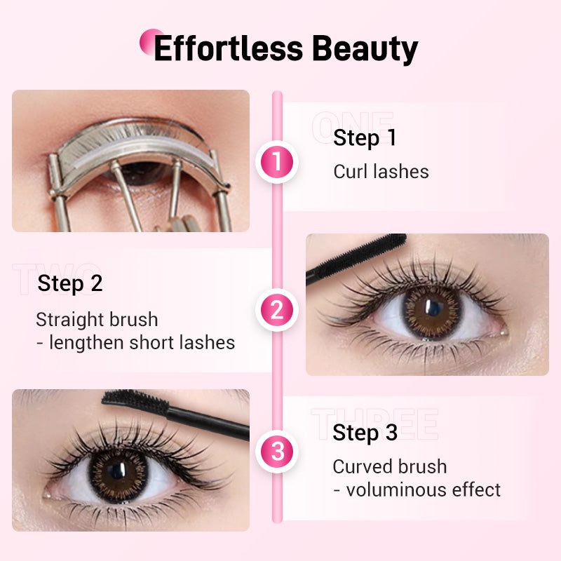 💕50% OFF 💕Double-Ended Waterproof Lengthening & Curling Mascara