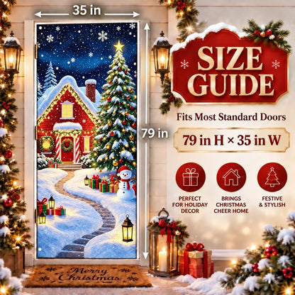 🎄Magical Christmas Door Cover