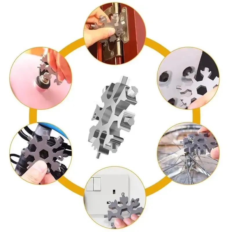 🎁Last Day 49% OFF - ❄️ 18-in-1 Snowflake-shaped Multi-Function Screwdriver and Wrench