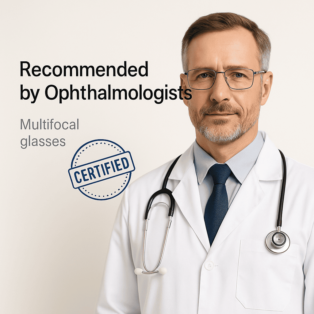 Multifocal Glasses + Gift Adaptive Technology